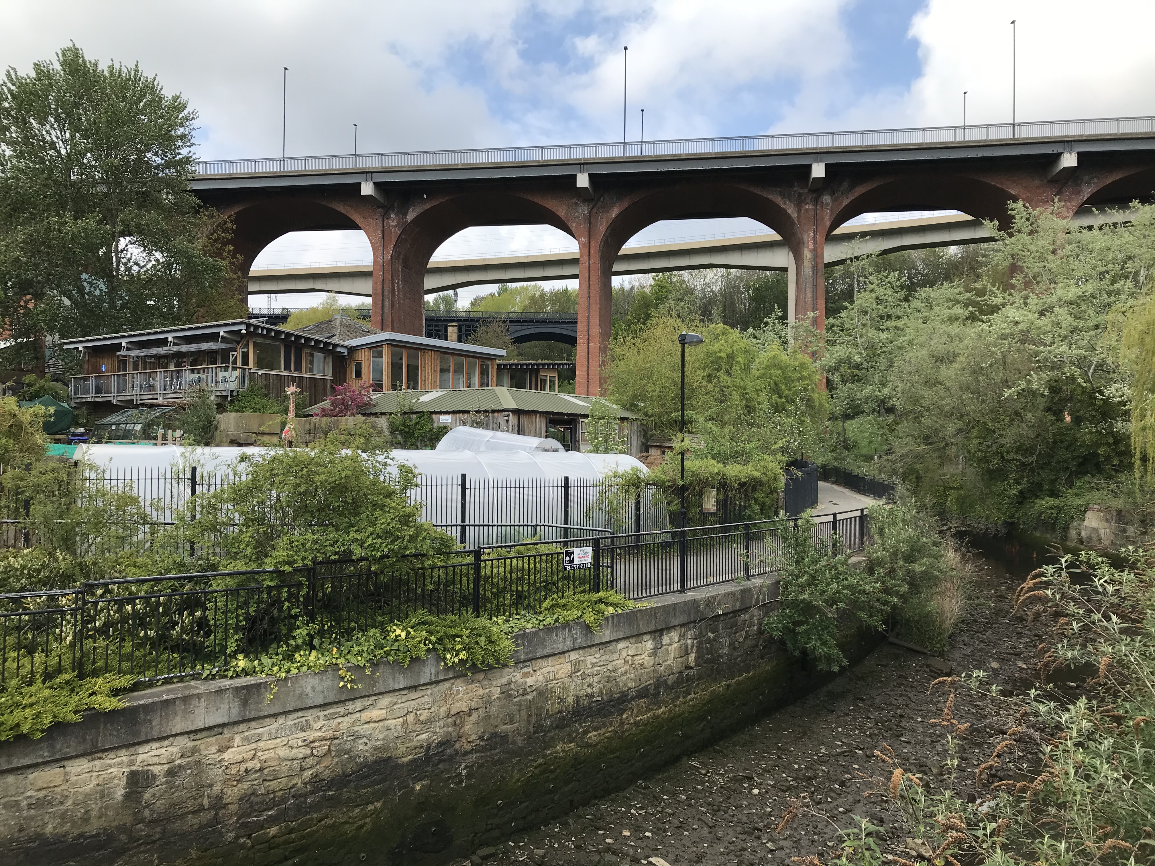 Ouseburn valley, farm and viaducts